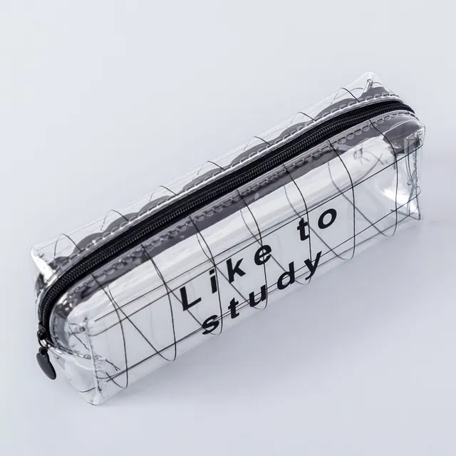 School design case for typewriters - transparent