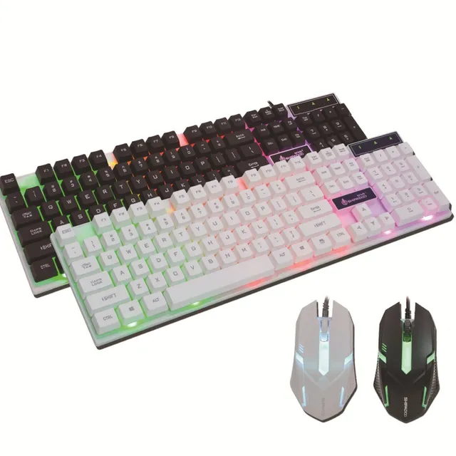 Tastatură de gaming iluminată cu mouse K359