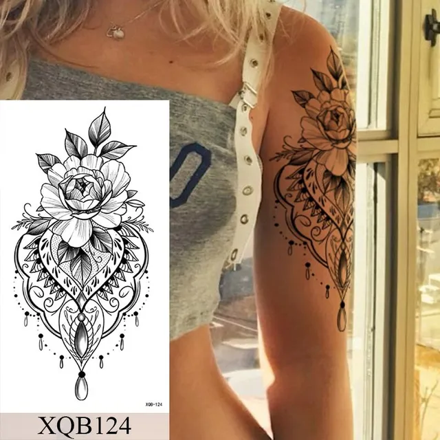 Dámske vodeodolné falošné tetovanie na hornú časť ramena