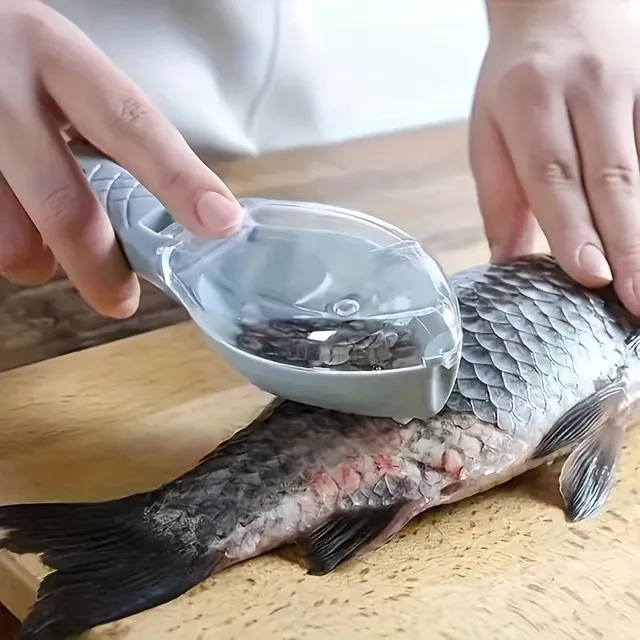 Racloir à écailles de poisson facile - outil de cuisine en plastique durable pour un nettoyage sans effort