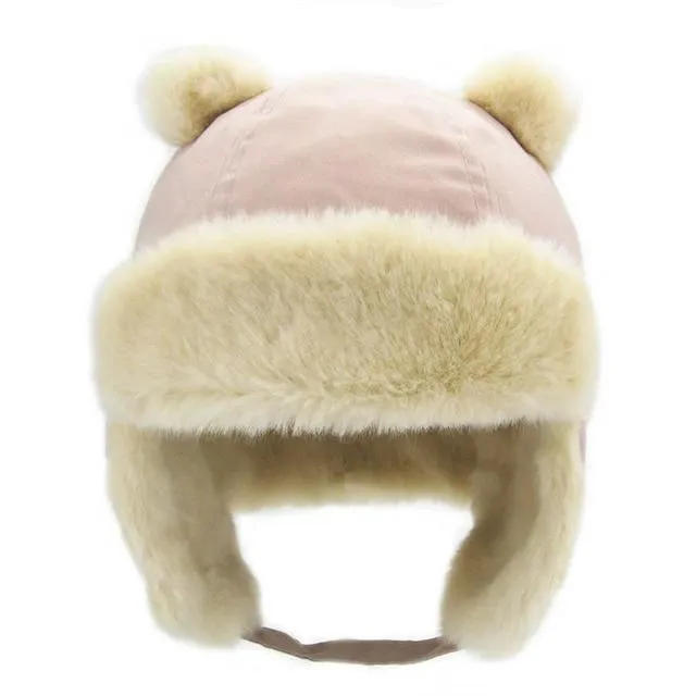 Baby ear muff with fur coat