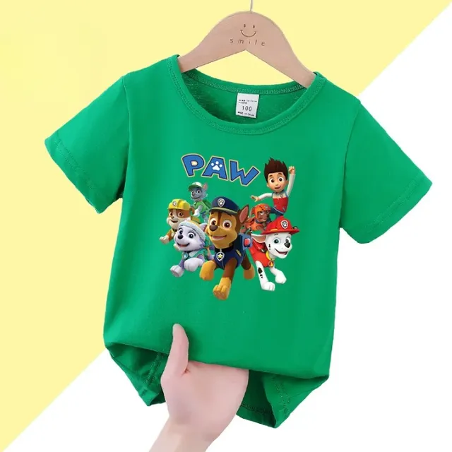 Stylish baby T-shirt with short sleeve and printing Paw Patrol