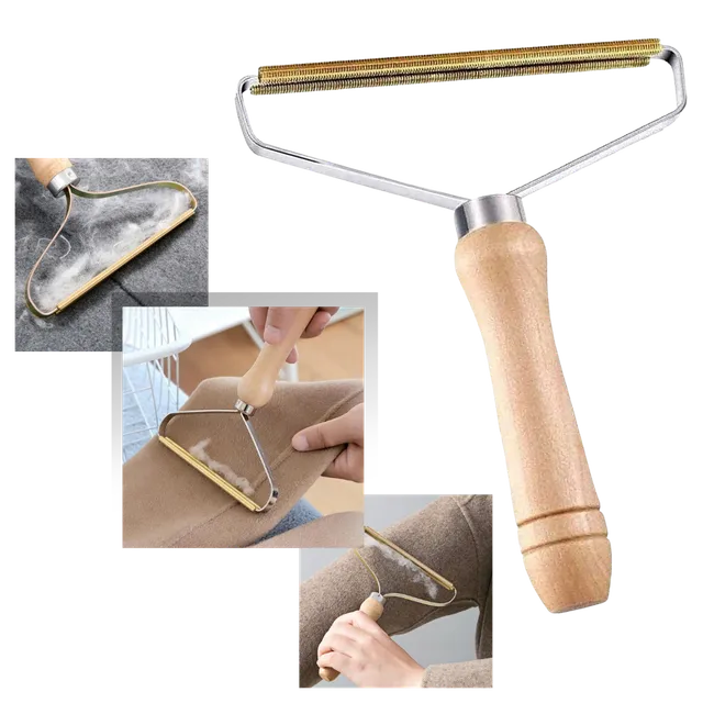 Wooden hair remover