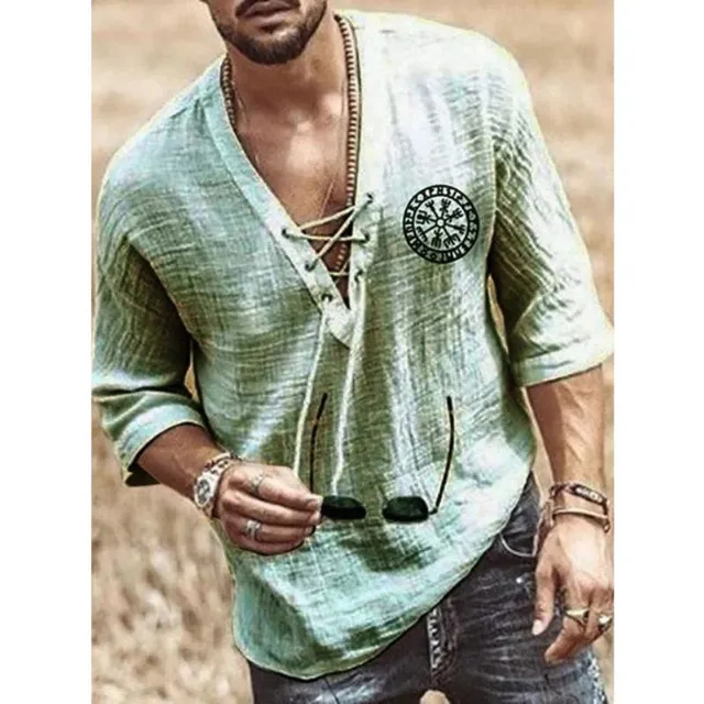 Men's retro summer shirt