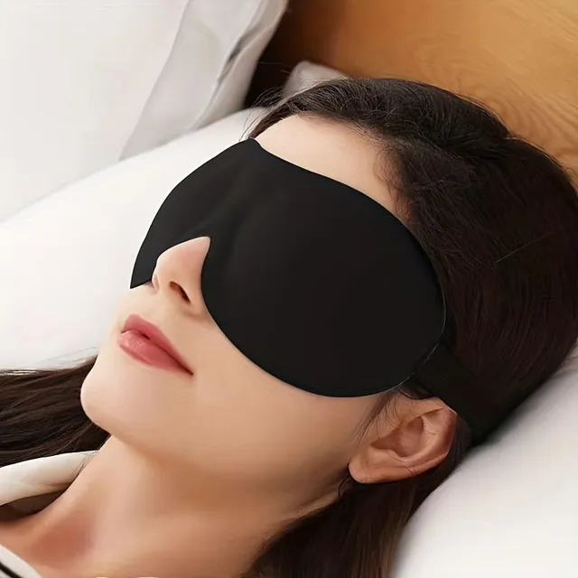 Sleeping mask 3D with contour, 100% blocking light, ultra-soft material