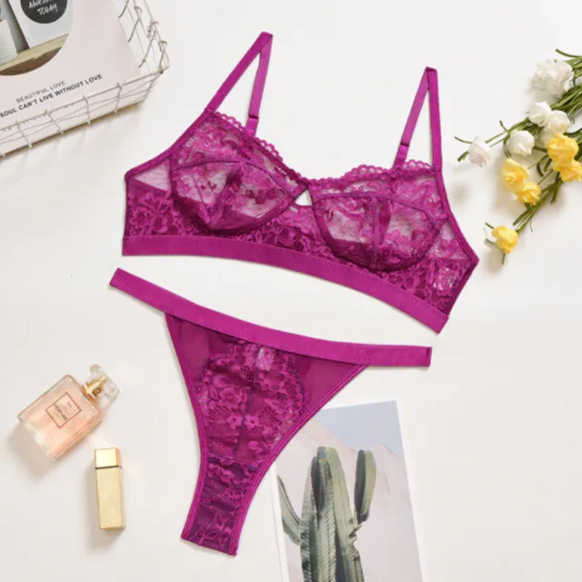 Ensemble de lingerie sexy en dentelle pour femme