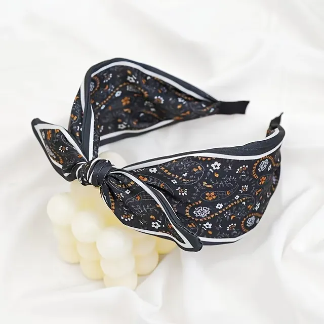 Wide cloth headbands with bow - fashionable and elegant supplement