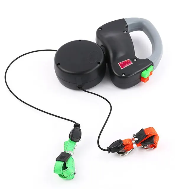 Double retractable leash for animals