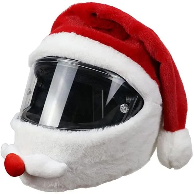 Motorcycle hat/helmet cover - Santa