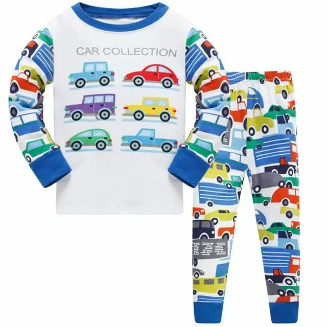 Children's two-piece pajamas with long sleeves