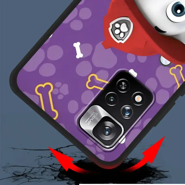 Štýlový detský kryt pre telefóny Xiaomi Redmi s témou Paw Patrol
