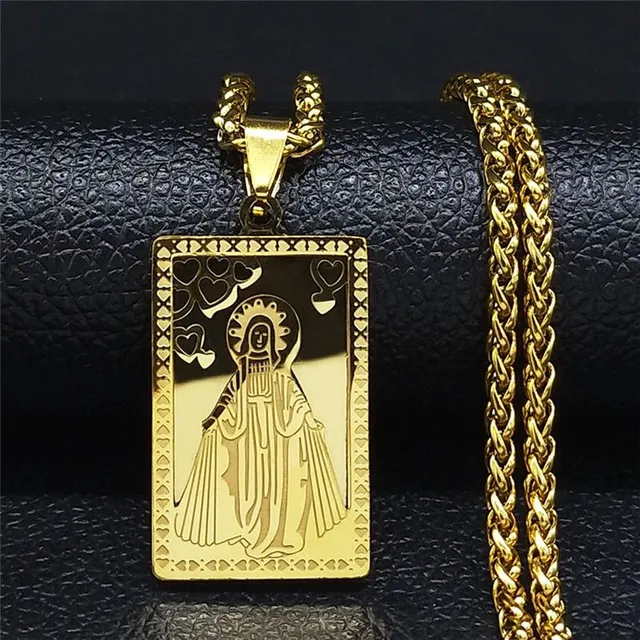 Luxury necklace with a religious theme