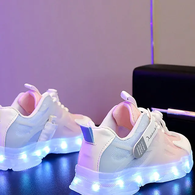 Multicolored LED boots with USB charging - style and comfort for small enthusiasts
