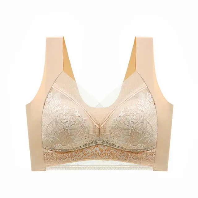 Women's seamless bra in large sizes - comfortable bra without bones with excellent support