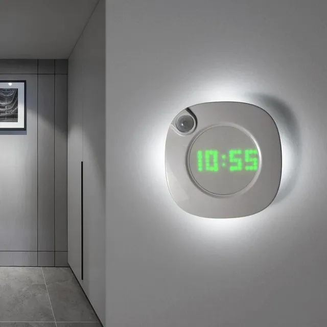 Lampe de nuit avec horloge