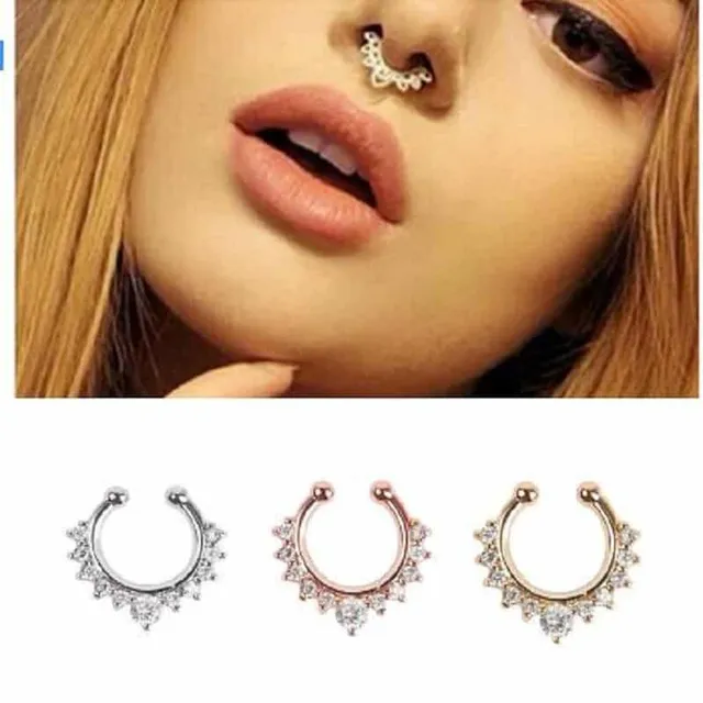 Hamis orrpiercing - septum