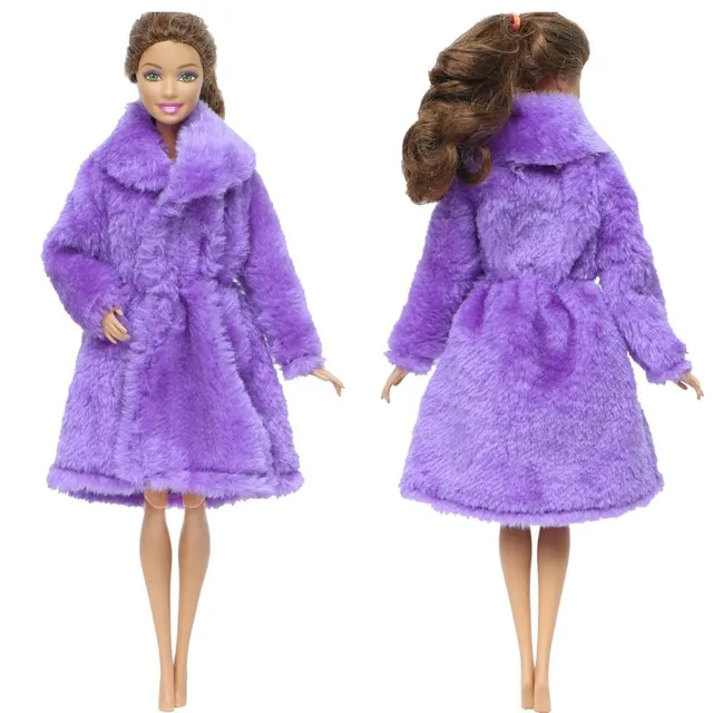 Soft coat for Barbie doll 17
