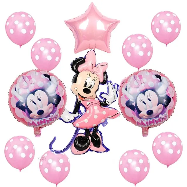 Set of inflatable children's balloons Minnie and Mickey
