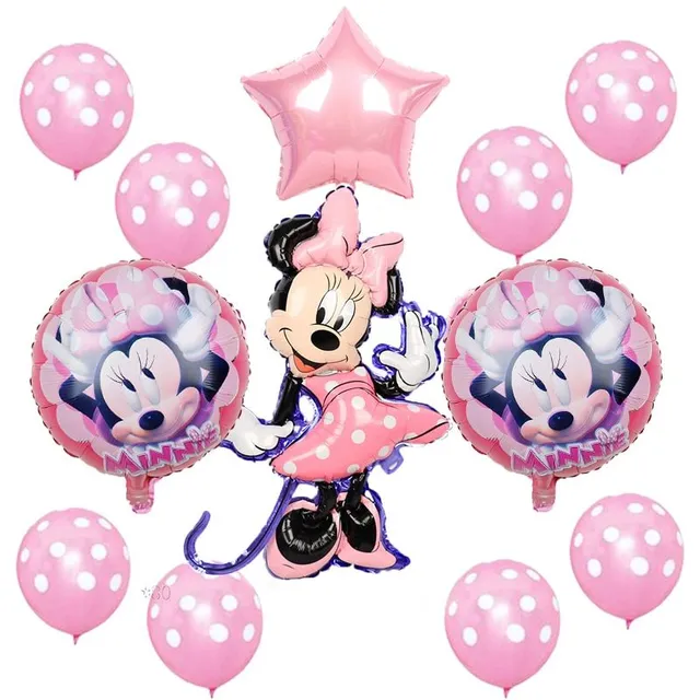 Ensemble de ballons gonflables pour enfants Minnie et Mickey