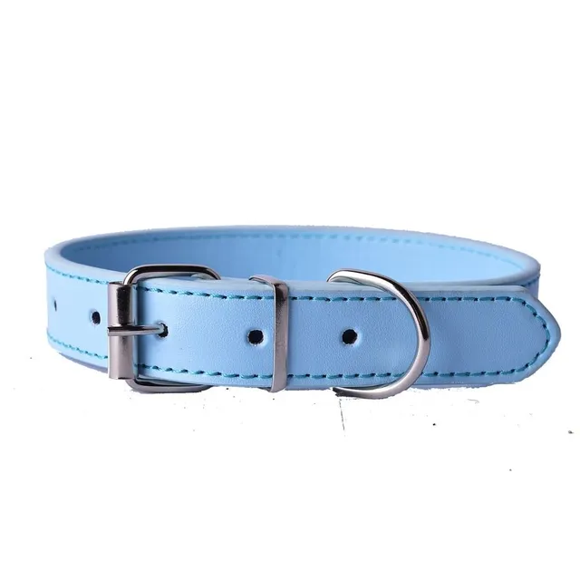 Luxury trendy popular collar with reflective tape made of artificial leather - different colors
