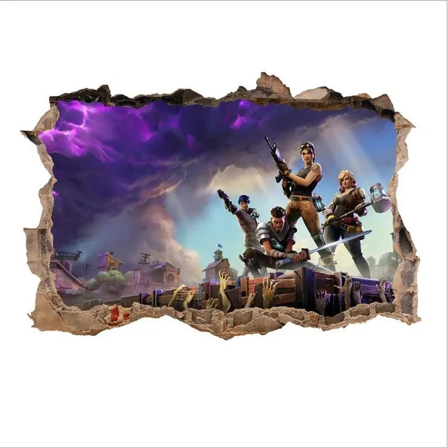 Stylish stickers with themes of the popular game Fortnite C 24-16cm