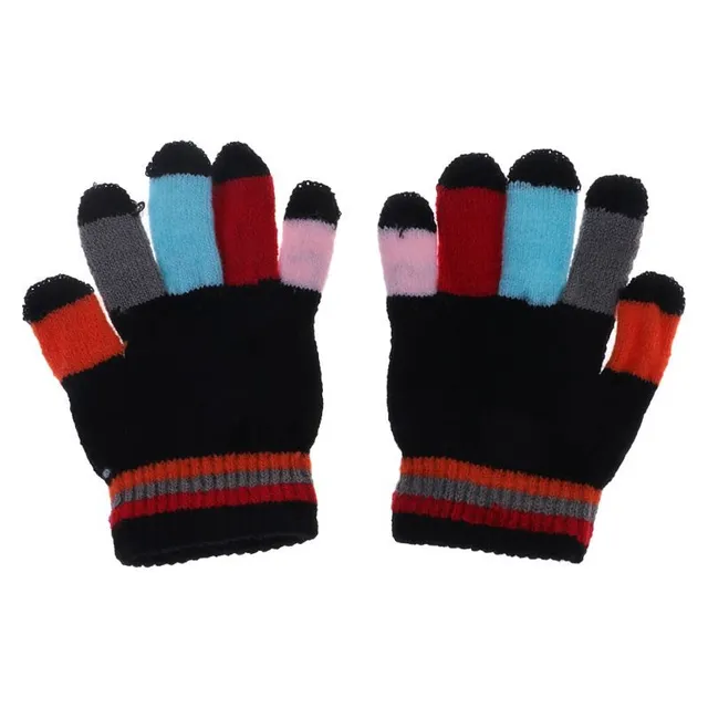 Children's colour gloves A126 bla