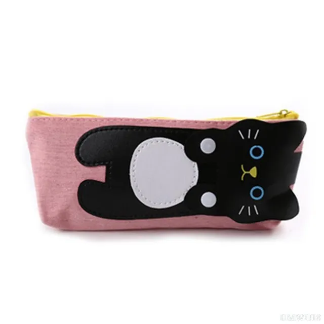 School cute writing case - Kawaii pussy