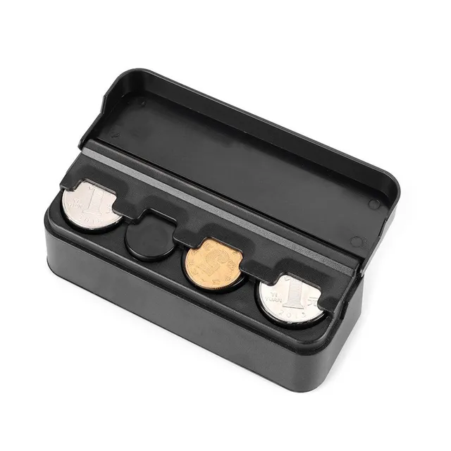 Practical coin holder for car - black