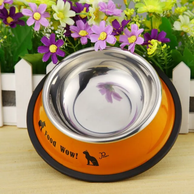 Stainless steel bowl for dogs and cats