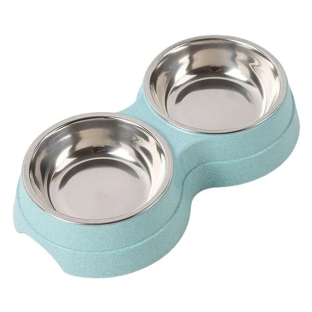 Double bowl for dogs and cats