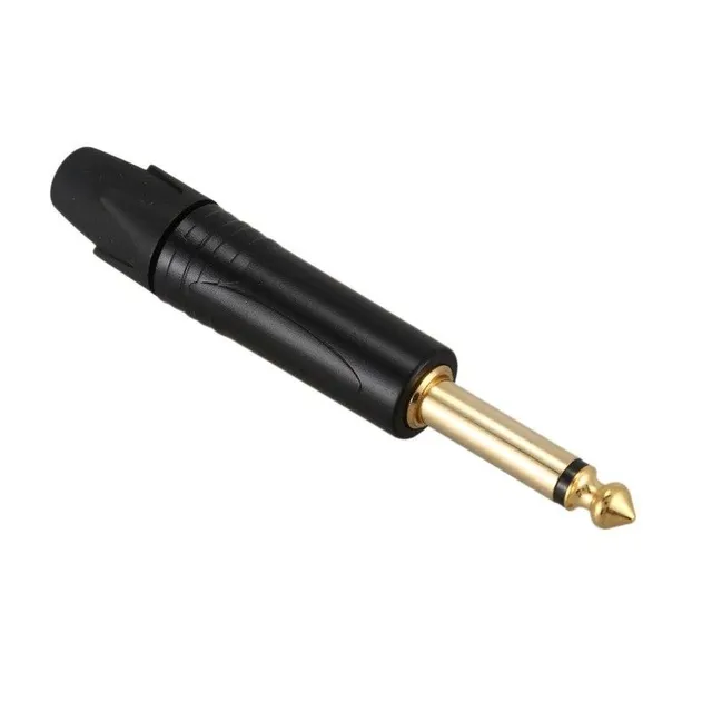 Conector jack 2 poli 6.35mm 10 bucăți