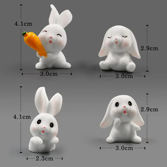 Ceramic Easter Bunny figurines