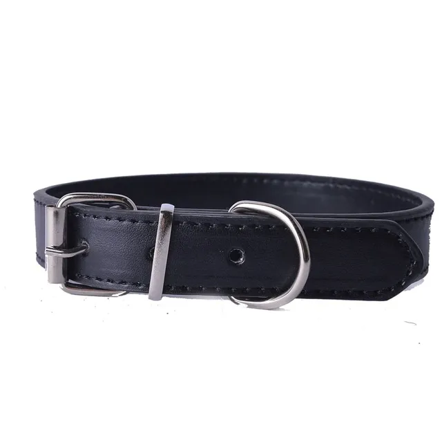 Luxury trendy popular collar with reflective tape made of artificial leather - different colors