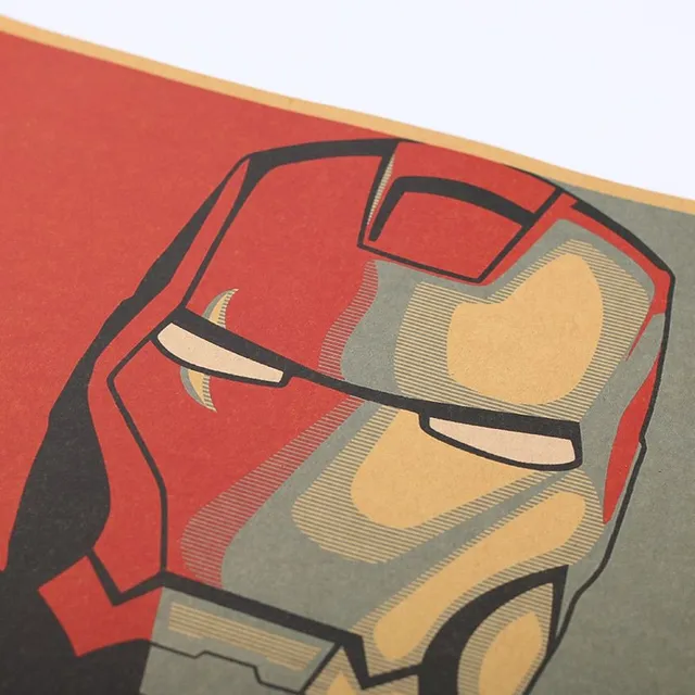 Fixed poster IRON MAN AVENGERS made of solid paper
