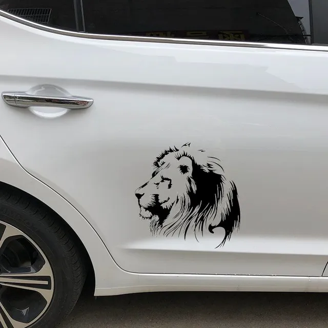Eredeti autós matrica - oroszlán