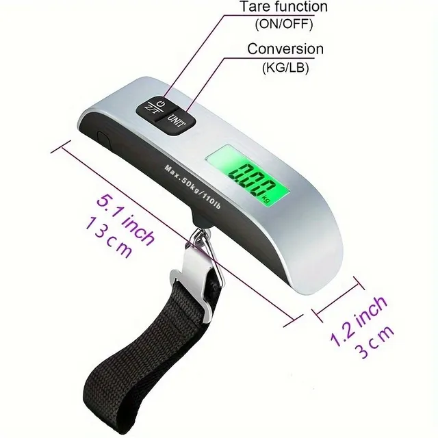 Digital travel weight for luggage (1 pcs) - compact and light