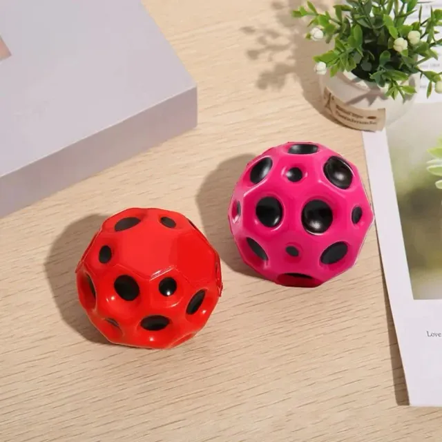 Modern antistress ball - specially shaped for jumping to high height, more colors