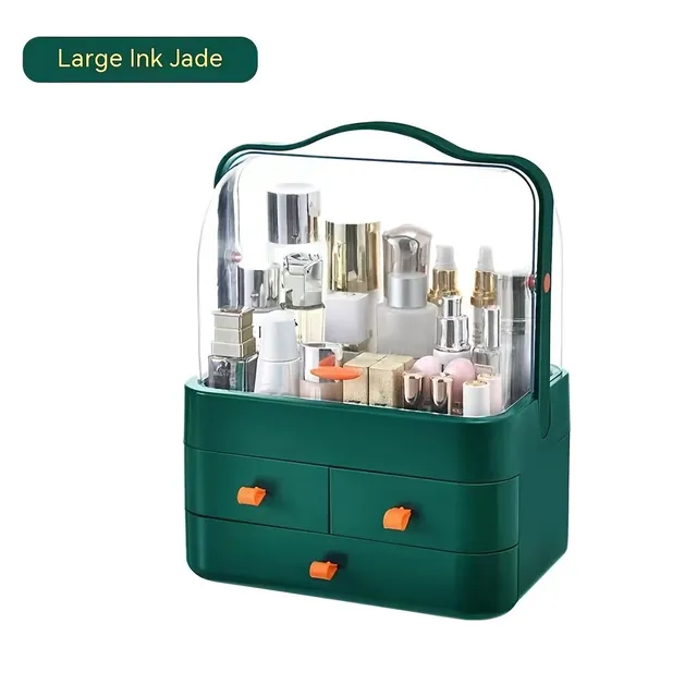 Spectacular cosmetic organizer with large capacity, storage boxes and drawers