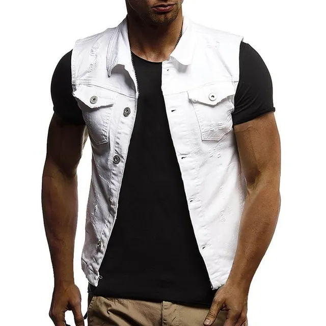 Men's Denim Vest Rock