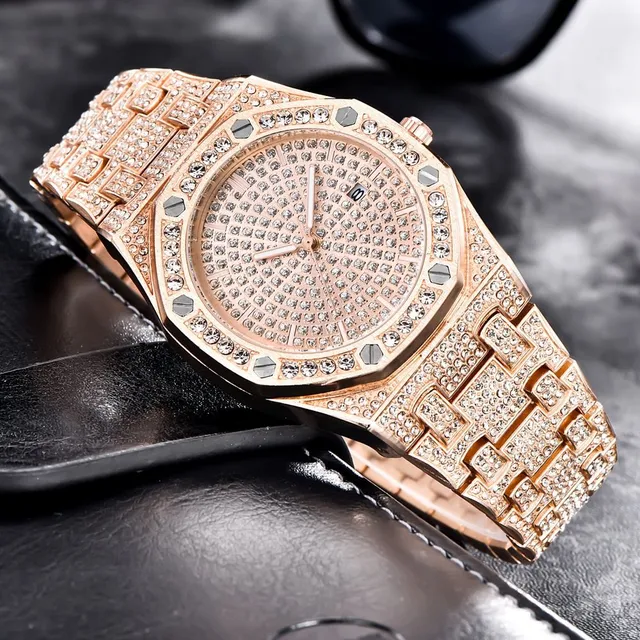 Luxusné pánske zafírové hodinky TOPGRILLZ
