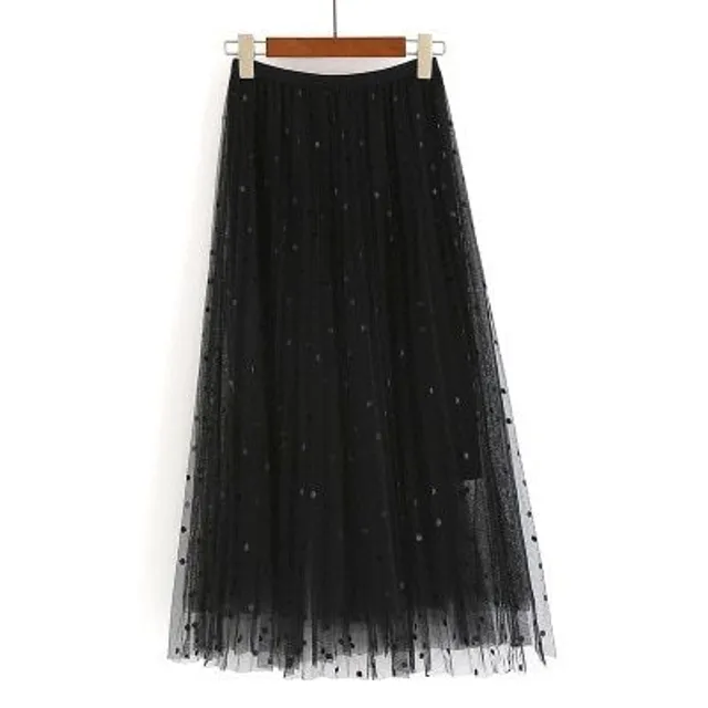 Women's long pleated skirt