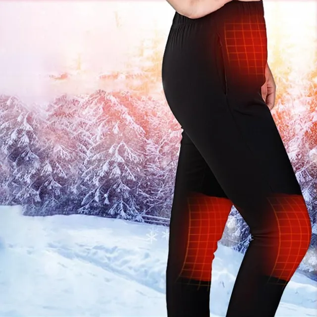 Unisex Women Men Winter outdoor tourism Heating pants Slim USB charging Warmed pants