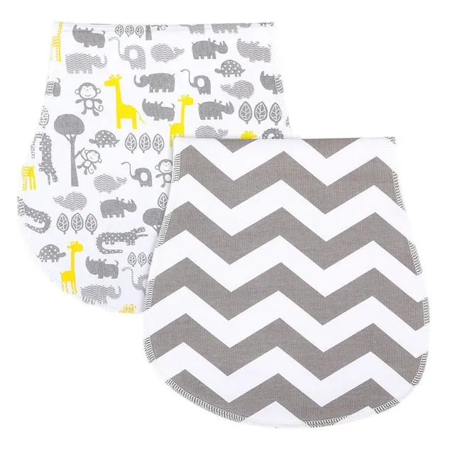 Protective shoulder swaddle for burping newborn - different print variants Catell