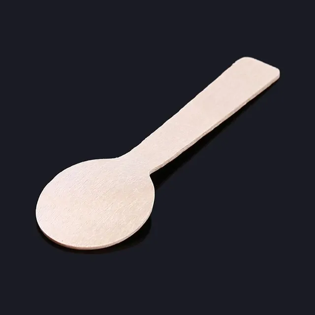 Wooden ice cream spoon 100 pcs