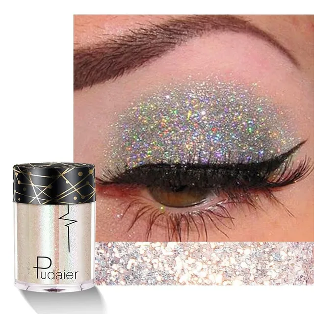 Luxury glitter in several color variants with universal use on eyes, lips and body