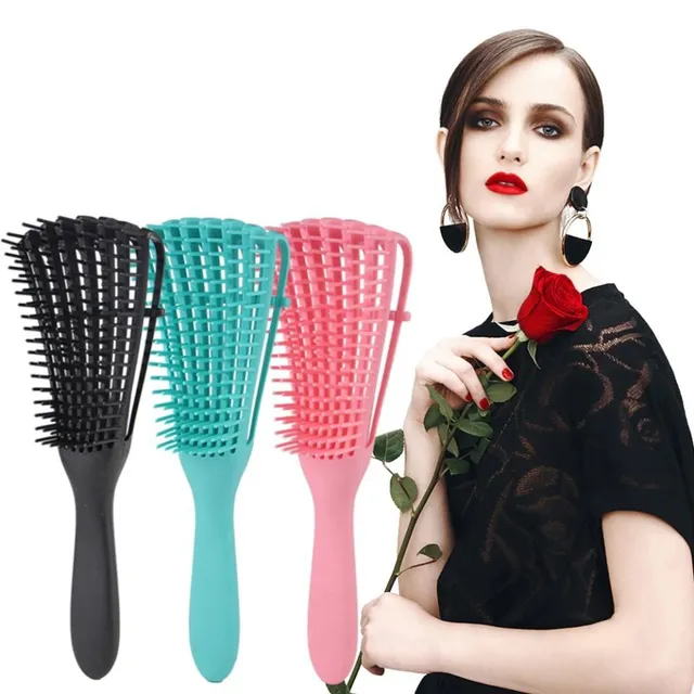 Brush for detangling and curly hair - various colours