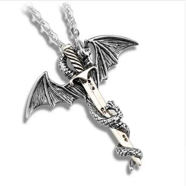 Luxury necklace with pendant for Skyrim players 5 style silver
