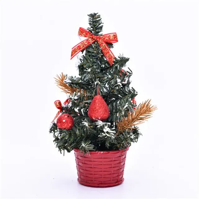 1 ks umělého stolního mini vánočního stromku na výzdobu - 20 cm