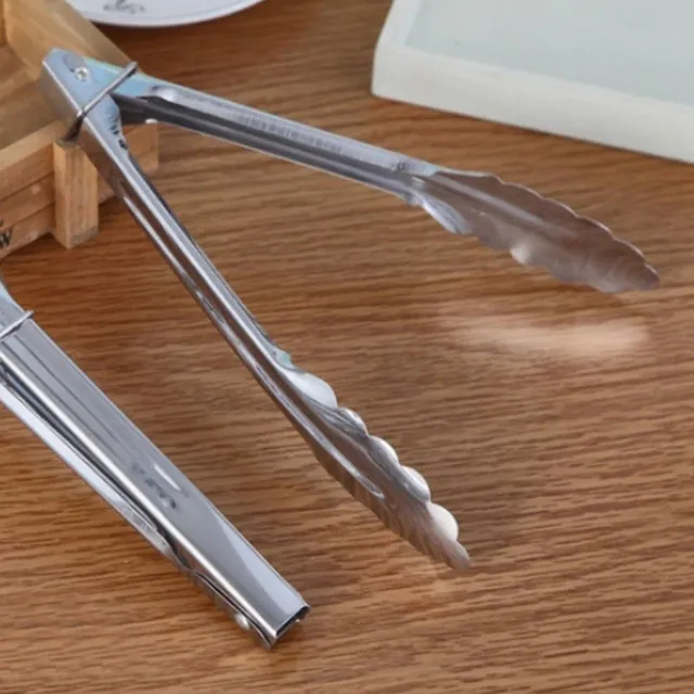 Stainless steel serving pliers