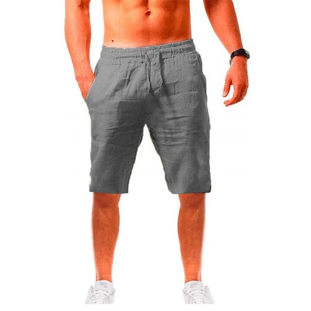 Men's loose linen shorts